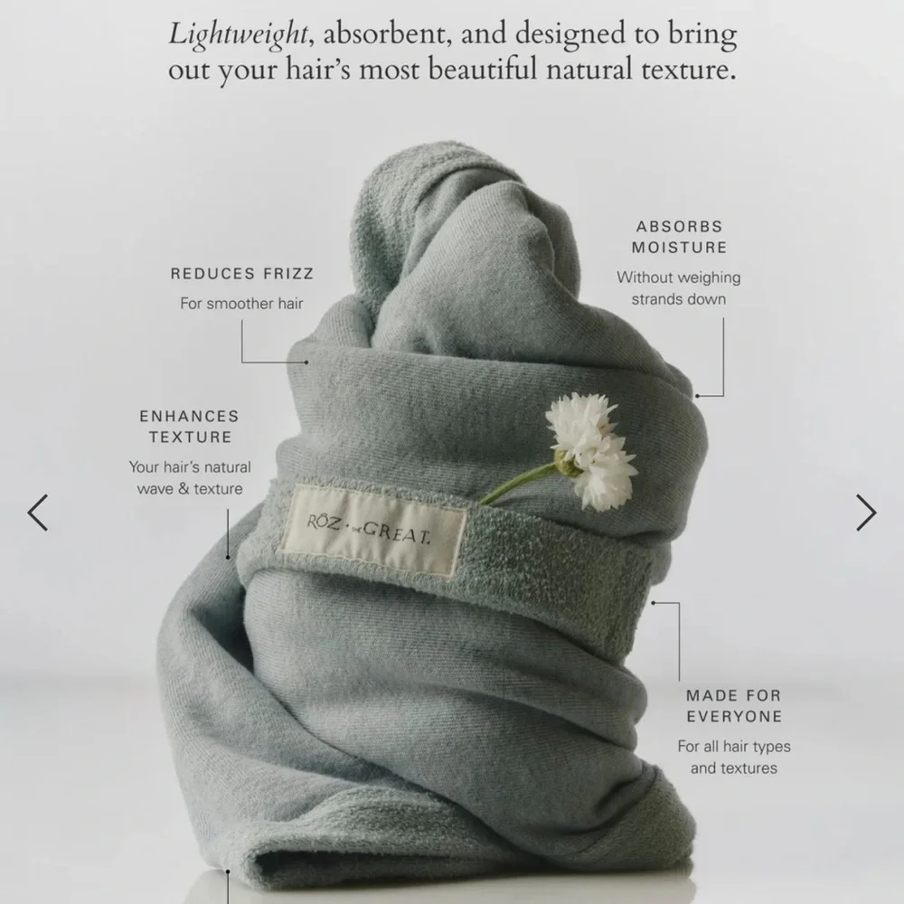 RŌZ + THE GREAT THE SWEATSHIRT HAIR TOWEL